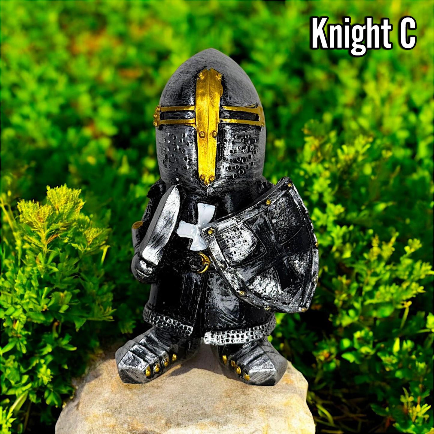 Medieval Knight Garden Gnomes